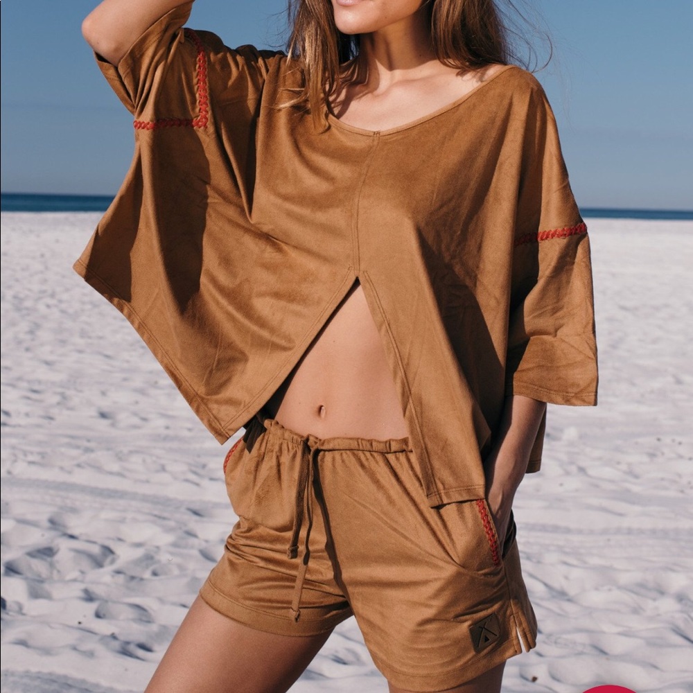 Tribe Kelly Suede suit